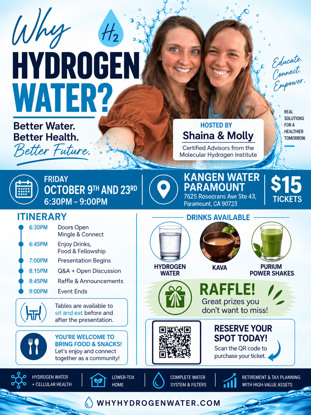 WHY HYDROGEN WATER?