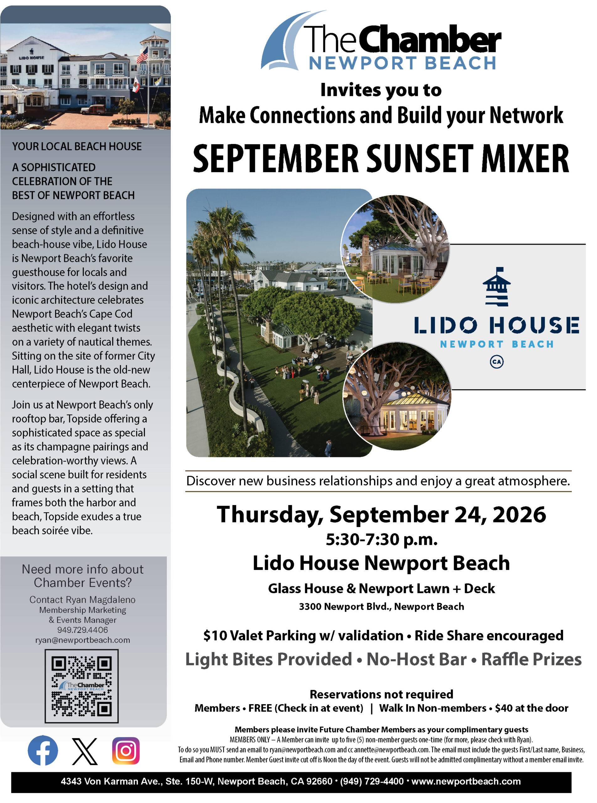 September 2026 Sunset Mixer - Lido House
