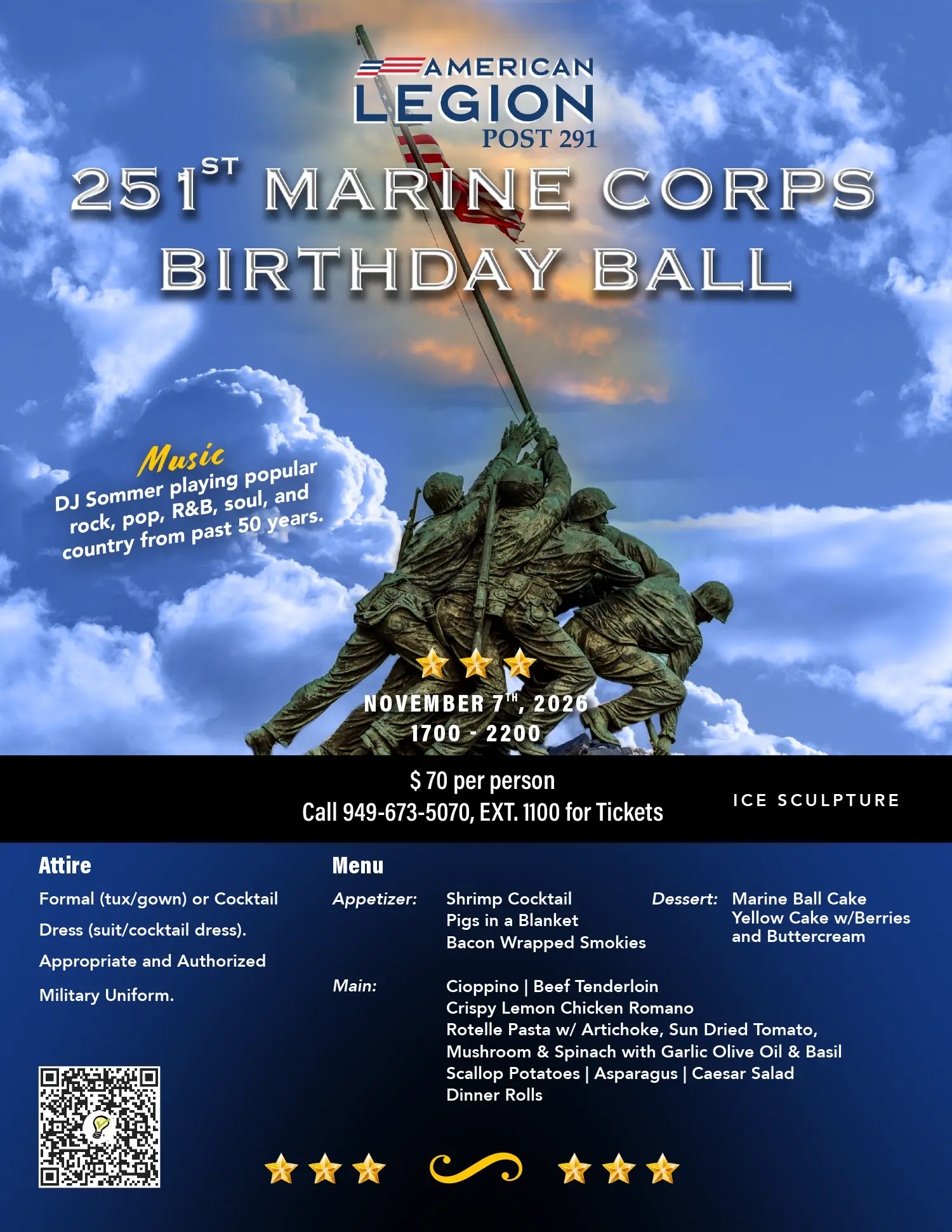 251st Marine Corps Birthday Ball - American Legion Post 291