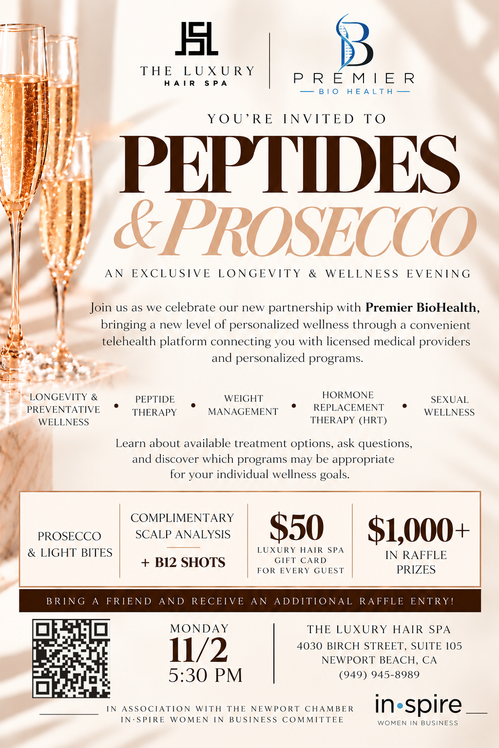 Pilates and Prosecco - Luxury Hair Spa