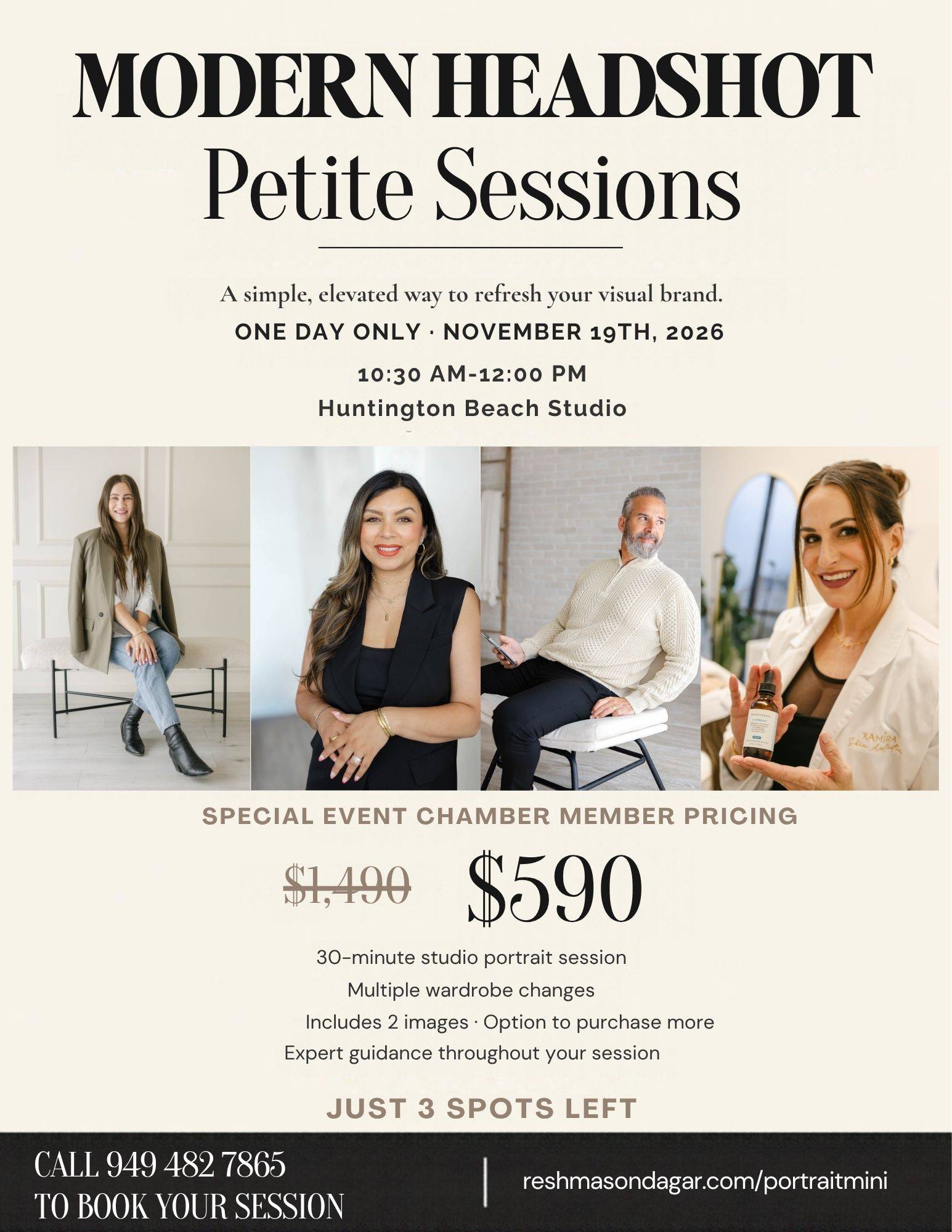 Modern Headshots - Petite Sessions